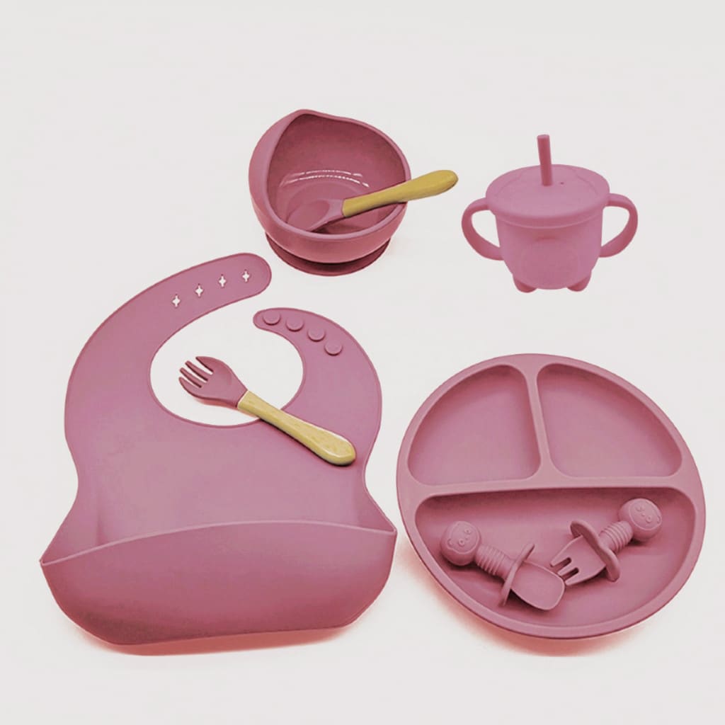 Kit Alimentação do Bebê – 8 Peças em Silicone